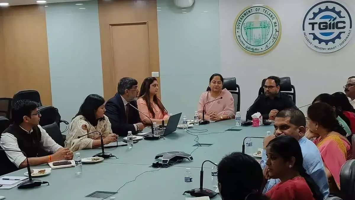 Telangana: औद्योगिक-आईटी ढांचे का अध्ययन करने TGIIC पहुँचा RIICO प्रतिनिधिमंडल