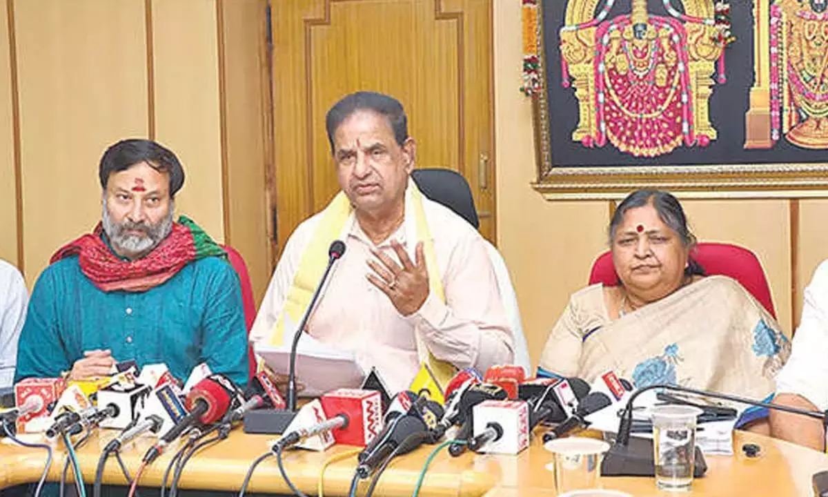 SIT चार्जशीट में घी में मिलावट की पुष्टि हुई है, TTD प्रमुख ने कहा