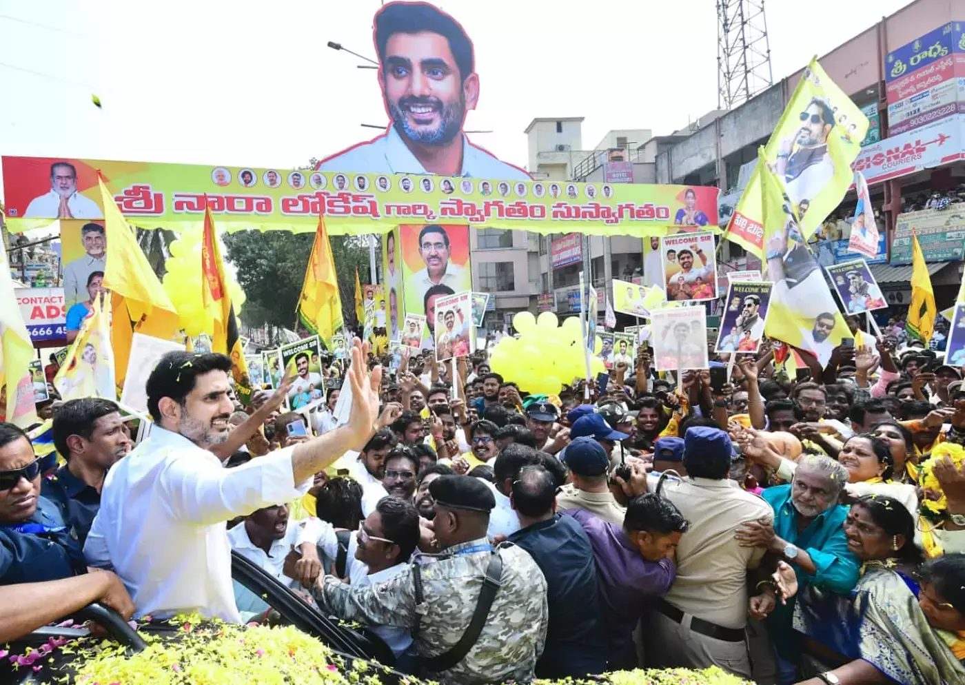Andhra : हमारा अच्छा काम लोगों तक पहुंचना चाहिए, लोकेश ने कहा