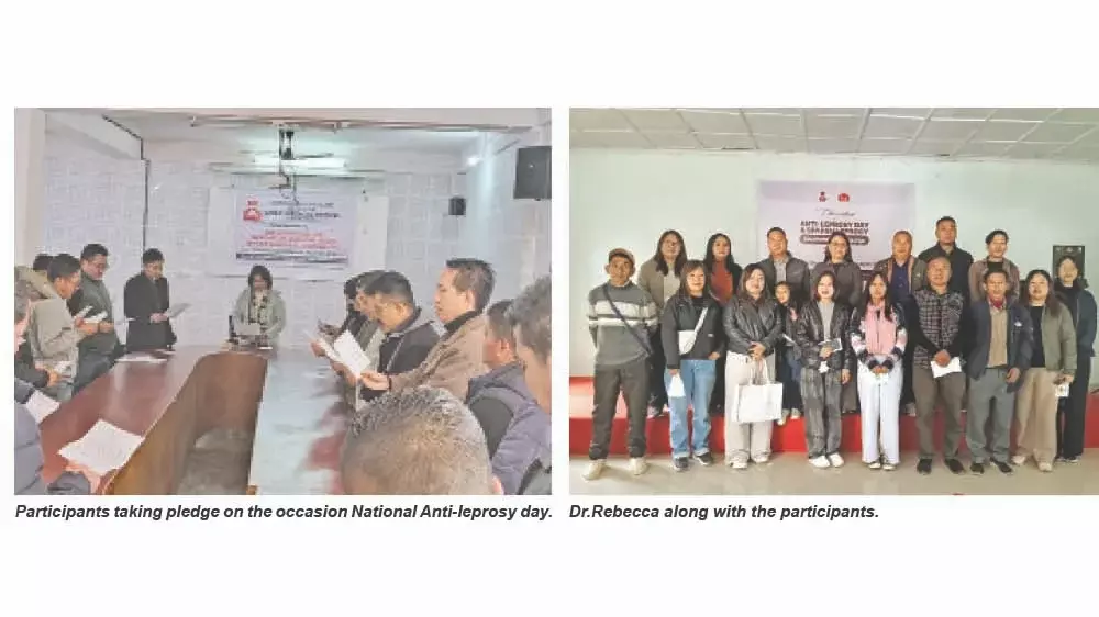Nagaland : फेक मोकोकचुंग में कुष्ठ विरोधी दिवस मनाया गया Nagaland : फेक मोकोकचुंग में कुष्ठ विरोधी दिवस मनाया गया