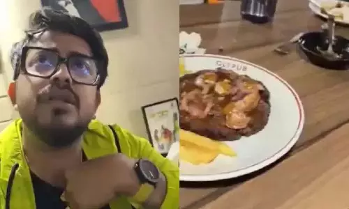 YouTuber को मटन की जगह बीफ़ परोसने के बाद वेटर गिरफ्तार YouTuber को मटन की जगह बीफ़ परोसने के बाद वेटर गिरफ्तार