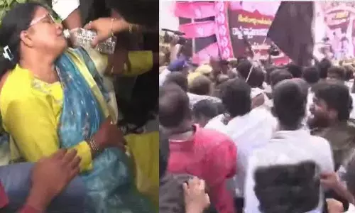 KCR की एसआईटी जांच के बीच तेलंगाना भवन में तनाव का माहौल KCR की एसआईटी जांच के बीच तेलंगाना भवन में तनाव का माहौल