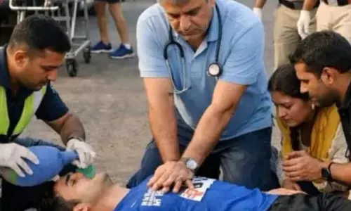 Marathon दौड़ते समय युवक को आया हार्ट अटैक; फिनिशिंग लाइन से 100 मीटर पहले गिरा, मौत हो गई