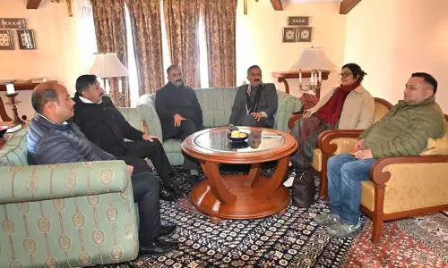 हिमाचल कांग्रेस प्रमुख ने पाटिल के साथ HPCC के पुनर्गठन पर चर्चा की हिमाचल कांग्रेस प्रमुख ने पाटिल के साथ HPCC के पुनर्गठन पर चर्चा की