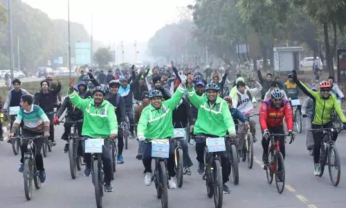 Road Safety और ग्रीन मोबिलिटी को बढ़ावा देने के लिए साइक्लोथॉन में 950 से ज़्यादा लोगों ने हिस्सा लिया