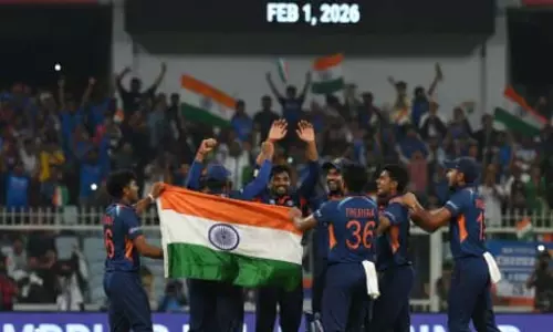 अंडर-19 वर्ल्ड कप 2026: भारत ने पाकिस्तान को 58 रनों से हराकर सेमीफाइनल में किया प्रवेश अंडर-19 वर्ल्ड कप 2026: भारत ने पाकिस्तान को 58 रनों से हराकर सेमीफाइनल में किया प्रवेश