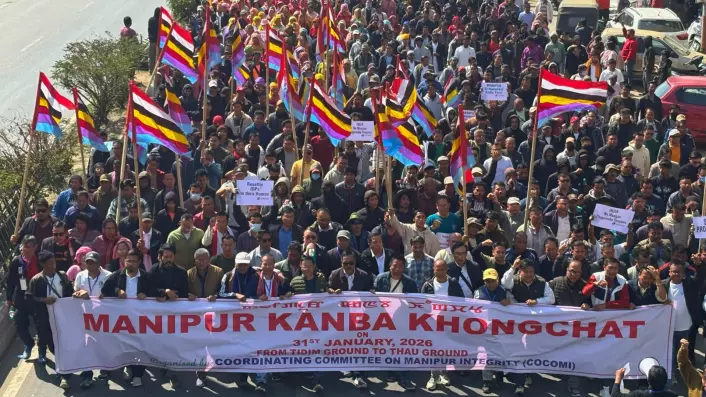 Manipur: हजारों लोग ‘मणिपुर बचाओ’ रैली में शामिल हुए