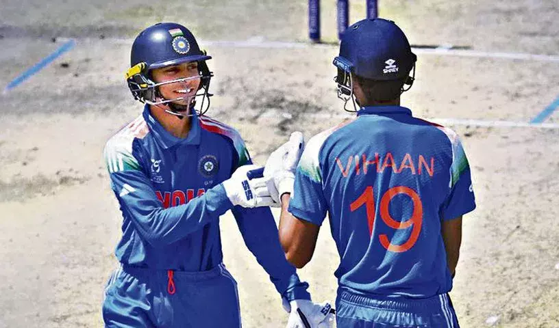 भारत ने पाकिस्तान को 58 रन से हराकर U19 वर्ल्ड कप के सेमीफाइनल में जगह बनाई भारत ने पाकिस्तान को 58 रन से हराकर U19 वर्ल्ड कप के सेमीफाइनल में जगह बनाई
