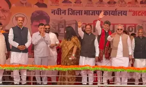 कोरबा पहुंचे CM साय ने अटल स्मृति भवन का किया भूमिपूजन