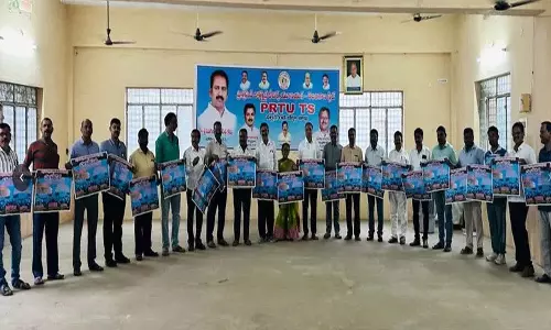 दिल्ली में होने वाले PRTU धरने का पोस्टर जारी किया गया