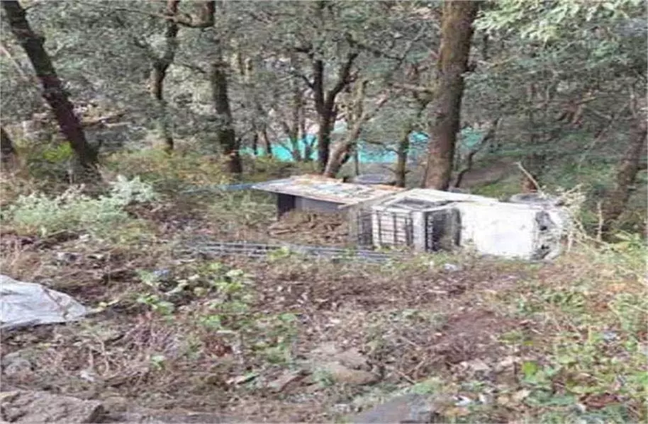 Uttarakhand:गहरी खाई में गिरा वाहन, मची अफरा-तफरी Uttarakhand:गहरी खाई में गिरा वाहन, मची अफरा-तफरी