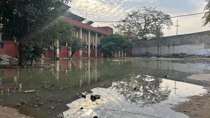 Hisar भिवानी महिला कॉलेज में दूषित पानी जमा, छात्राएं और स्टाफ परेशान Hisar भिवानी महिला कॉलेज में दूषित पानी जमा, छात्राएं और स्टाफ परेशान