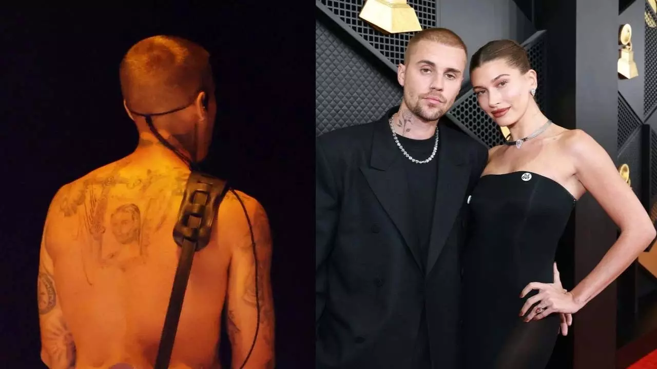 Justin Bieber ने हैली बीबर के चेहरे का नया टैटू बनवाया Justin Bieber ने हैली बीबर के चेहरे का नया टैटू बनवाया