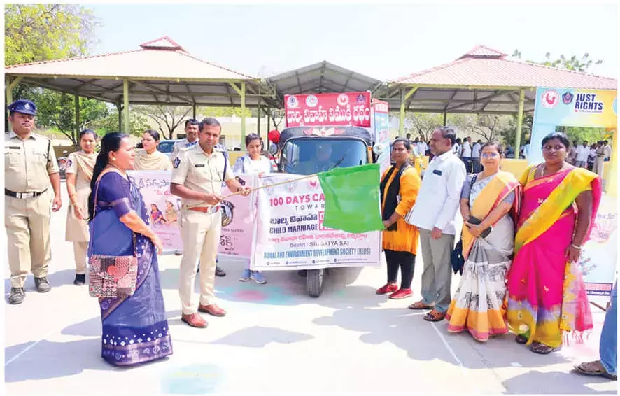 Andhra: बाल विवाह उन्मूलन जागरूकता रथ यात्रा आयोजित की गई