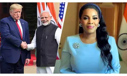 American singer मिलबेन ने अमेरिका-भारत व्यापार समझौते की तारीफ की। American singer मिलबेन ने अमेरिका-भारत व्यापार समझौते की तारीफ की।