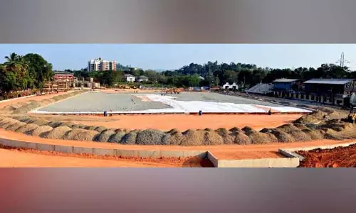 District stadium ; निर्माण कार्य पूरे ज़ोरों पर District stadium ; निर्माण कार्य पूरे ज़ोरों पर