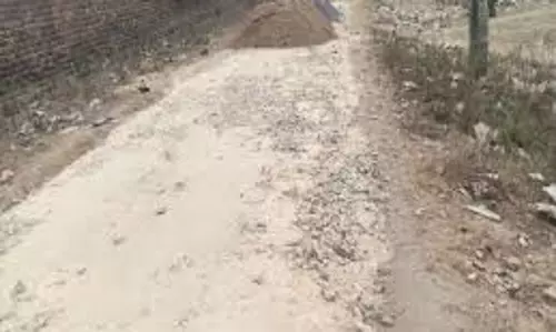 Ghughri: सीसी सड़क निर्माण में अनियमितता, जिम्मेदार मौन