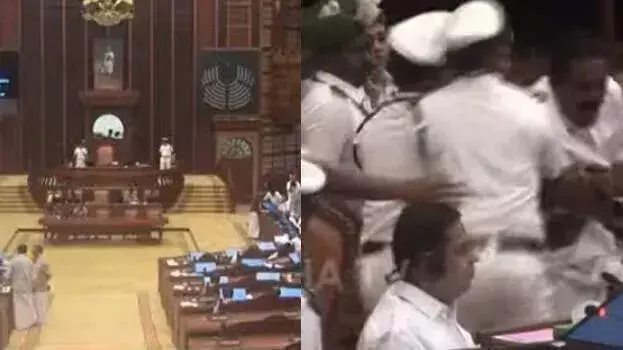 kerala: सोना चोरी को लेकर विधानसभा में हंगामा, अजीबोगरीब नज़ारे देखने को मिले