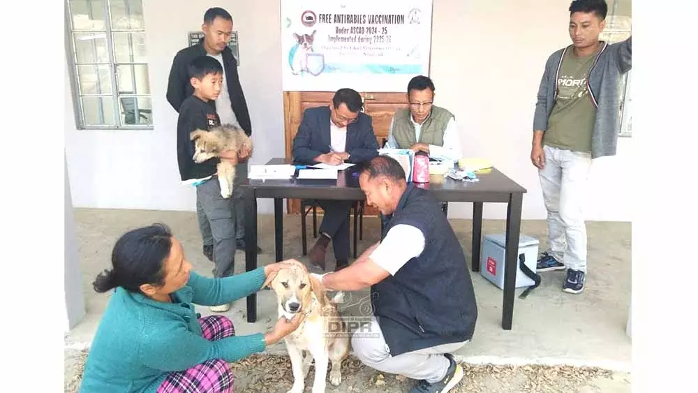 Nagaland : त्सेमिन्यु में एंटी-रेबीज टीकाकरण कैंप Nagaland : त्सेमिन्यु में एंटी-रेबीज टीकाकरण कैंप