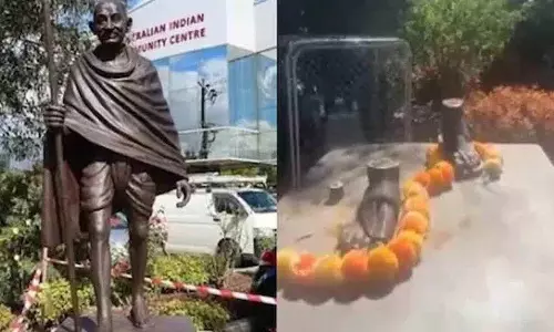 ऑस्ट्रेलिया में Mahatma Gandhi की मूर्ति को नुकसान पहुंचाया गया ऑस्ट्रेलिया में Mahatma Gandhi की मूर्ति को नुकसान पहुंचाया गया