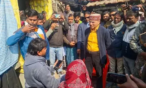 आनंदपुर गोदाम में लगी आग, एनएचआरसी टीम ने घटना स्थल का किया दौरा