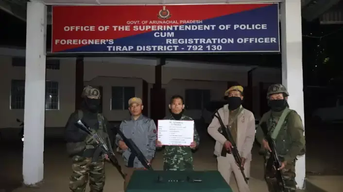 Arunachal: NSCN (निकी-सुमी) कैडर ने खोंसा में सरेंडर किया