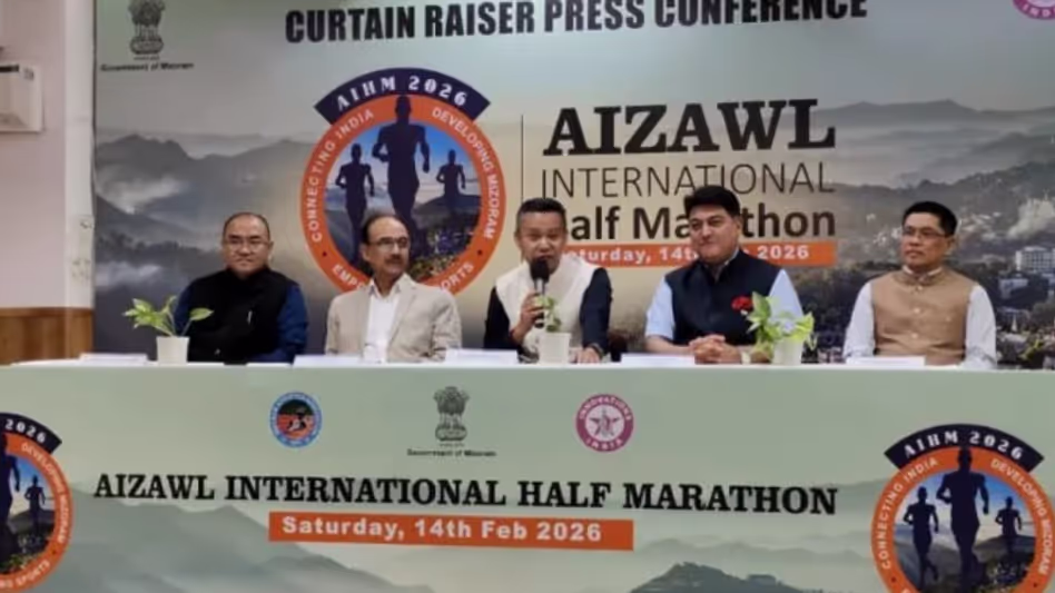 आइजोल इंटरनेशनल हाफ मैराथन 14 फरवरी को होगी