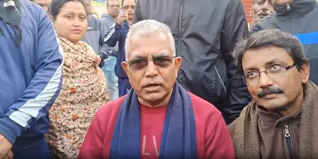 हार के डर से ममता बनर्जी ड्रामा कर रही हैं: दिलीप घोष हार के डर से ममता बनर्जी ड्रामा कर रही हैं: दिलीप घोष