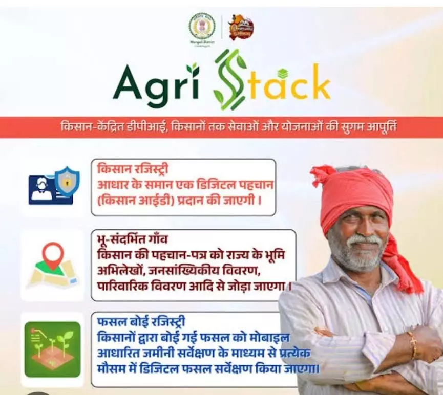 एग्रीस्टेक पंजीयन के फार्मर ID से बनेगा किसान की पहचान एग्रीस्टेक पंजीयन के फार्मर ID से बनेगा किसान की पहचान