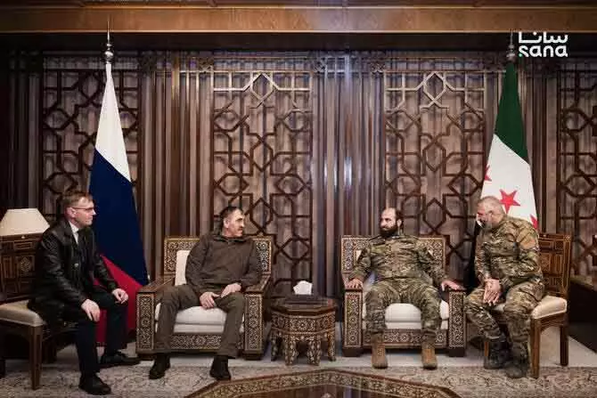 Syria और रूस के वरिष्ठ सैन्य अधिकारियों ने सैन्य सहयोग बढ़ाने पर चर्चा की Syria और रूस के वरिष्ठ सैन्य अधिकारियों ने सैन्य सहयोग बढ़ाने पर चर्चा की