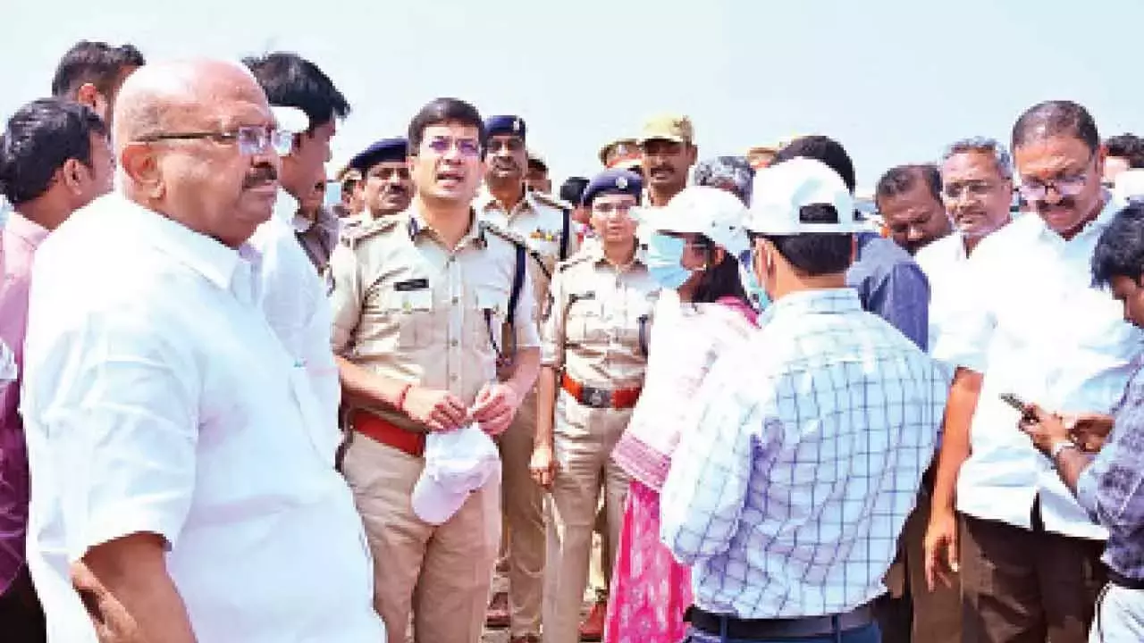 CM के कुरनूल जिले के दौरे के लिए सुरक्षा के कड़े इंतजाम
