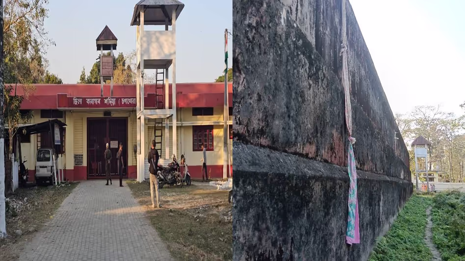 Assam : सादिया जेल से भागने के कुछ ही घंटों बाद चार में से तीन कैदियों को गिरफ्तार कर लिया गया Assam : सादिया जेल से भागने के कुछ ही घंटों बाद चार में से तीन कैदियों को गिरफ्तार कर लिया गया