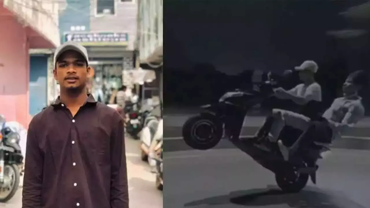 Telangana: कडप्पा में बाइक पर स्टंट करते समय युवक की मौत Telangana: कडप्पा में बाइक पर स्टंट करते समय युवक की मौत