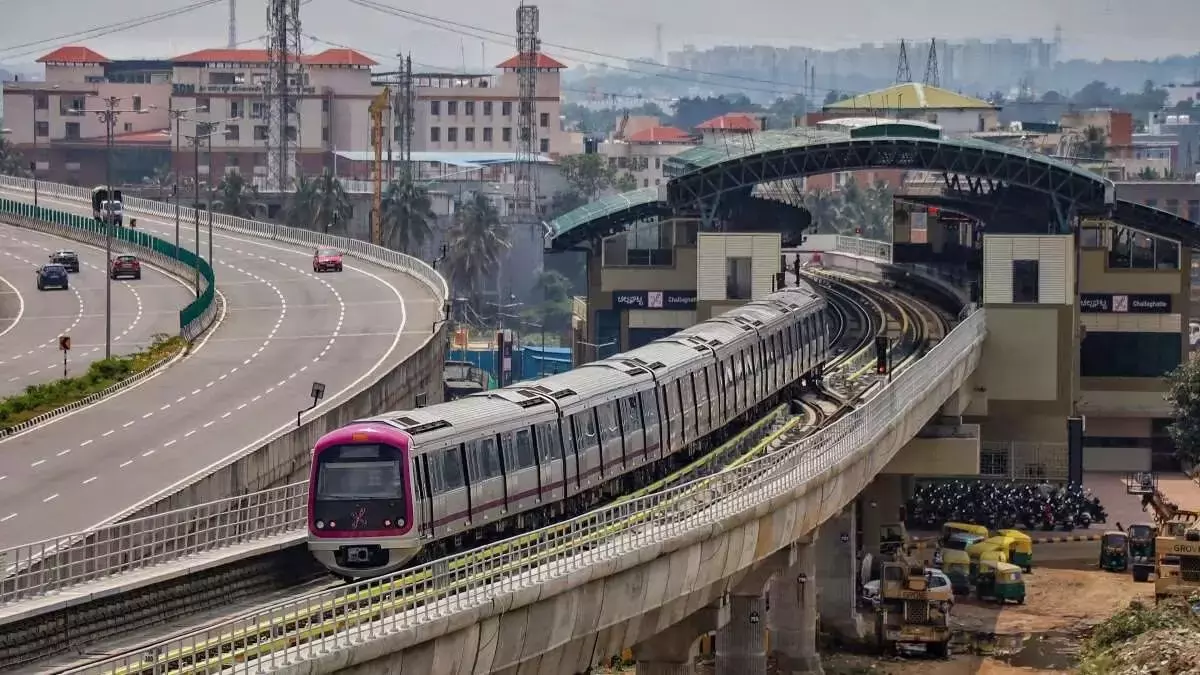 Bengaluru मेट्रो का किराया 9 फरवरी से बढ़ेगा Bengaluru मेट्रो का किराया 9 फरवरी से बढ़ेगा