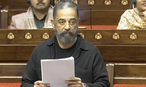 Kamal Haasan ने संसद में सिनेमा और तमिल संस्कृति पर आधारित लोकतंत्र पर बात की Kamal Haasan ने संसद में सिनेमा और तमिल संस्कृति पर आधारित लोकतंत्र पर बात की