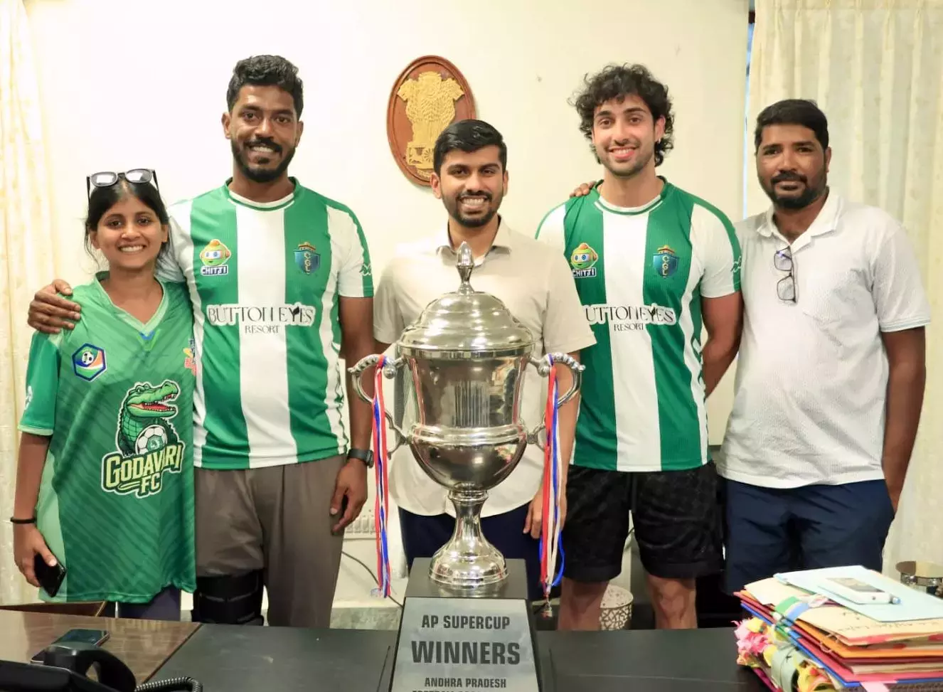 सिटाडेल गोदावरी लेजेंड्स FC ने रोमांचक फाइनल के बाद AP सुपर कप 2026 का खिताब जीता सिटाडेल गोदावरी लेजेंड्स FC ने रोमांचक फाइनल के बाद AP सुपर कप 2026 का खिताब जीता