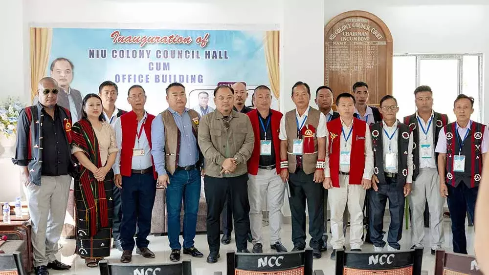 Nagaland : तोविहोटो ने निउ कॉलोनी काउंसिल हॉल का उद्घाटन किया।