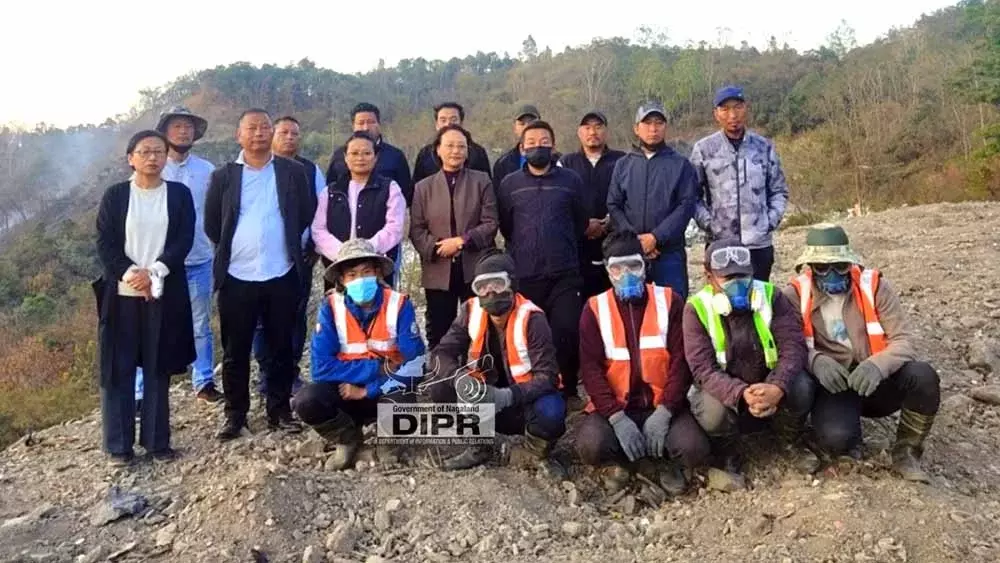 Nagaland : डॉ. योम ने KMC डंपसाइट का दौरा किया कचरा अलग करने में सहयोग मांगा।