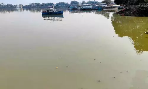 Hussain Sagar का पानी पीला हो गया, बदबू से लोग परेशान