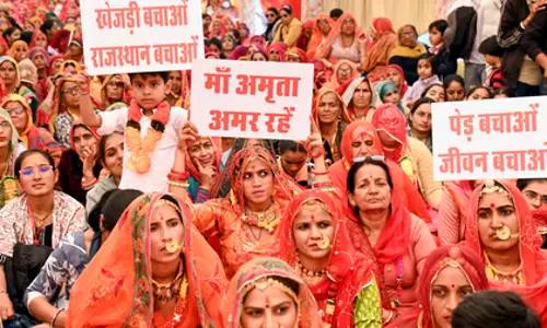 खेजड़ी आंदोलन: संतों की सेहत बिगड़ने पर मंत्री Bikaner पहुंचे