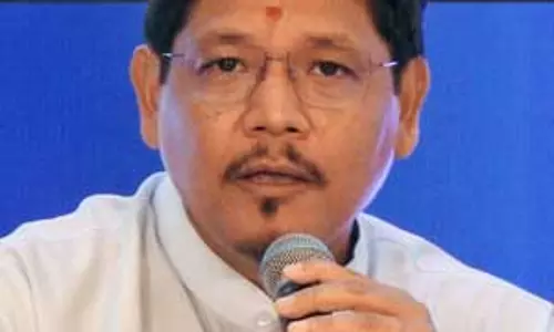 मेघालय कोयला खदान विस्फोट की जांच की घोषणा करते मुख्यमंत्री कॉनराड संगमा