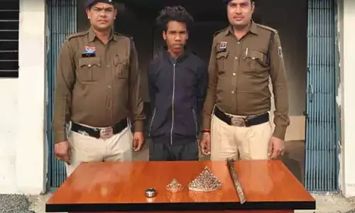 मंदिर से चांदी के दो मुकुट चोरी, CCTV की मदद से पकड़ाया आरोपी