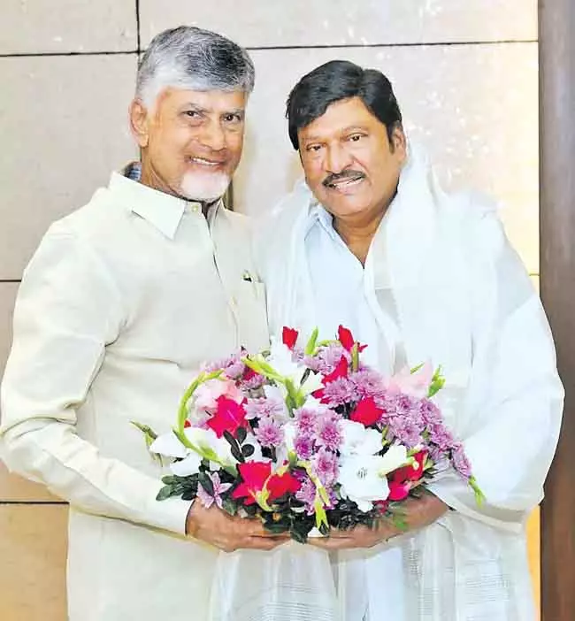 Andhra : चंद्रबाबू ने राजेंद्र प्रसाद को बधाई दी Andhra : चंद्रबाबू ने राजेंद्र प्रसाद को बधाई दी