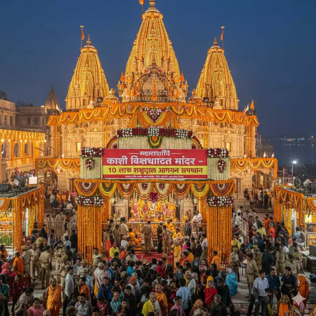 महाशिवरात्रि को लेकर काशी विश्वनाथ मंदिर में भव्य तैयारियां, 10 लाख श्रद्धालुओं के आगमन की संभावना महाशिवरात्रि को लेकर काशी विश्वनाथ मंदिर में भव्य तैयारियां, 10 लाख श्रद्धालुओं के आगमन की संभावना