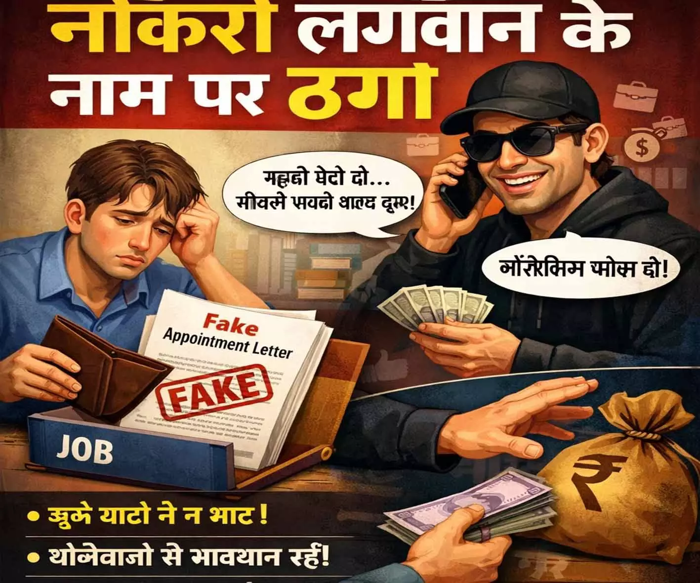 चपरासी की नौकरी दिलाने के नाम पर 99 हजार की ठगी, पुलिस जांच में जुटी चपरासी की नौकरी दिलाने के नाम पर 99 हजार की ठगी, पुलिस जांच में जुटी