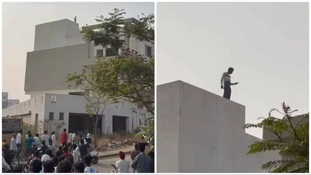Pune : पत्नी के लापता होने से परेशान युवक ने भोसरी की बिल्डिंग से कूदकर जान दी Pune : पत्नी के लापता होने से परेशान युवक ने भोसरी की बिल्डिंग से कूदकर जान दी