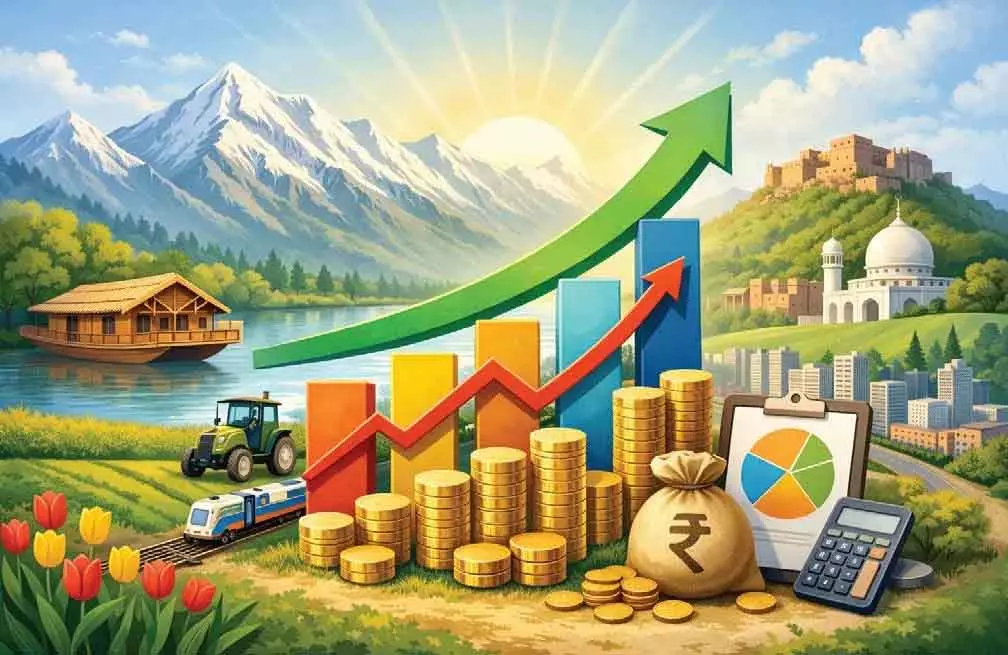 J&K की इकॉनमी 2025-26 में 5.82% बढ़ने का अनुमान: इकोनॉमिक सर्वे J&K की इकॉनमी 2025-26 में 5.82% बढ़ने का अनुमान: इकोनॉमिक सर्वे
