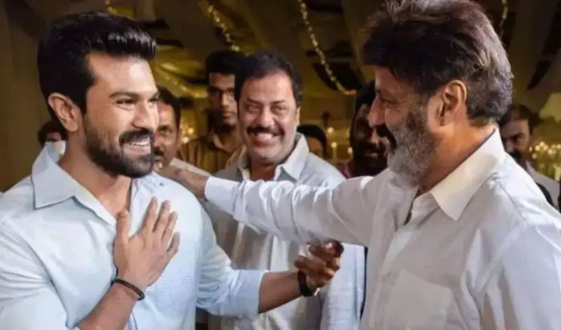 Balayya ने चरण के जुड़वां बच्चों को खास तोहफे दिए Balayya ने चरण के जुड़वां बच्चों को खास तोहफे दिए