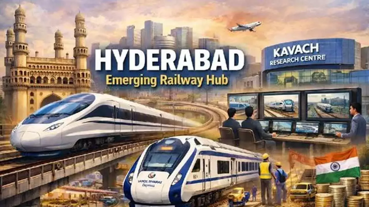 Telangana: हाई-स्पीड रेल प्लान हैदराबाद को ट्रांजिट हब बनाने के लिए तैयार Telangana: हाई-स्पीड रेल प्लान हैदराबाद को ट्रांजिट हब बनाने के लिए तैयार
