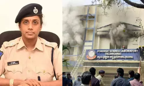 डीसीपी शिल्पावल्ली ने हैदराबाद Forensic Lab आग दुर्घटना पर प्रतिक्रिया दी